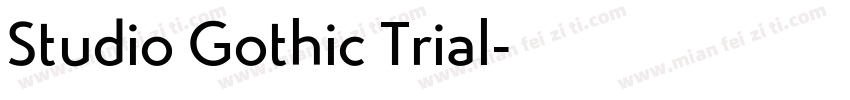Studio Gothic Trial字体转换